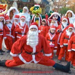Andrea Jam in veste di Babbo Natale sui pattini + Prezzemolo,Aurora e altri personaggi natalizi per inaugurazione Gardaland Magic Winter 2015